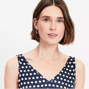 NEW - Dotted Satin Double V Tank Top